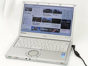 1円～ 中古ノートパソコン 12インチ Windows11 Office Panasonic Let's note CF-SX3JDHCS 第4世代Core i5 4GB 無線Wi-Fi DVDRW 保証付き