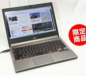  new goods SSD256 13.3 -inch used laptop Fujitsu E736/P no. 6 generation Celeron 8GB memory DVDRW camera Windows11 Office