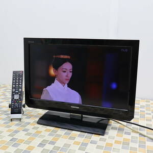 ▽映像/音声OK ｜22V型 液晶テレビ TV｜東芝 22A2 ブラック｜地デジ BS CS 12年製■O7163