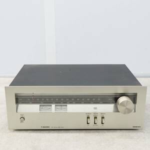 ▲昭和レトロ/当時物 ｜FM AM ステレオチューナー シルバー｜ONKYO オンキョー A-6600 ｜ ■P1557