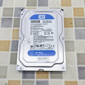 ∨ 500GB｜SATA 内蔵型 3.5インチ ハードディスク｜Western Digital WD5000AAKX HDD｜フォーマット済み ■O4336