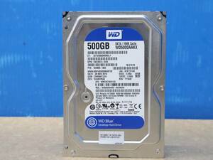 ∨ 500GB｜SATA 内蔵型 ハードディスク 3.5インチ｜Western Digital ウェスタンデジタル WD5000AAKX 内蔵 HDD｜ フォーマット済み ■N6178