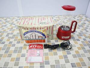 * Showa Retro kitchen articles l electric automatic pot lLIGHT HT-40 that time thing l capacity 700cc red rare rare #O3848