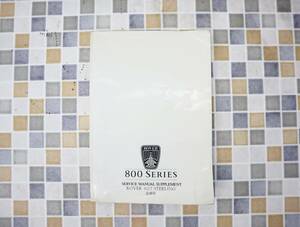 ^ rare l800 SERIES lROVER Rover 800 series l Japanese edition service book SERVICE MANUAL SUPPLEMENT service manual supplementation supplement version #N8568