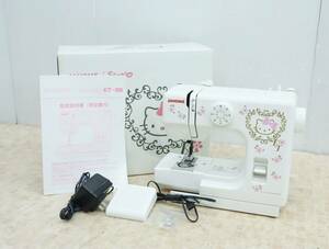 ^ Sanrio Hello Kitty l электрический швейная машина lJANOME Janome KT-35 рукоделие рукоделие прикладное искусство l Janome швейная машина педаль с коробкой #N7136