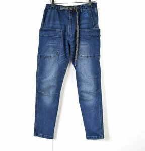 1265-24F0248* GERRY Jerry * Denim convenient with pocket DIY. camp pants L blue blue gear bread stretch 