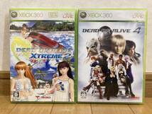 計2本セット XBOX360 DEAD OR ALIVE Xtreme 2 デッド オア アライブ エクストリーム2 DEAD OR ALIVE 4 デッドオアアライブ4_画像1