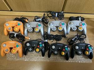  prompt decision! total 8 pcs. set nintendo Nintendo Game Cube original controller silver black orange GC
