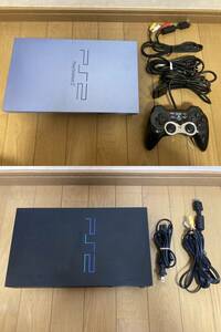 即決! 2台セット PlayStation2 PS2 本体 SCPH-39000 アクア ブルー AQUA コントローラー付き