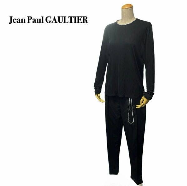 Jean Paul GAULTIERジャンポールゴルチエ セットアップ 黒 42 大きいサイズ