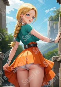 7930 ビアンカ ドラゴンクエスト V DQ5 ドラクエ A4 同人 イラスト 美少女 コスプレ Anime アニメ イラストアートポスター セクシーアート