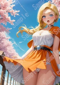 7929 ビアンカ ドラゴンクエスト V DQ5 ドラクエ A4 同人 イラスト 美少女 コスプレ Anime アニメ イラストアートポスター セクシーアート