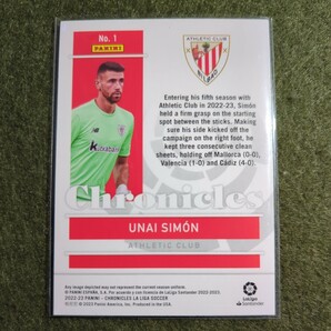 2022-23 PANINI CHRONICLES LA LIGA UNAI SIMONの画像2