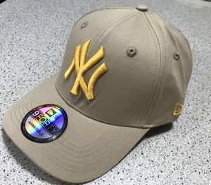 ニューエラ キャップ 帽子 New ERA NY ベージュ Beige フリーサイズ　キャップ　