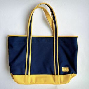 PORTER Yoshida bag The Boy Friend canvas tote bag yellow navy Porter girl M size commuting going to school 
