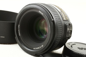 極上品◆NIKONニコン AF-S NIKKOR 50mm F1.8G◆大口径単焦点レンズ/A4551