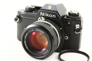 ジャンク品◆NIKON ニコン EM レンズ付き◆一眼レフフィルムカメラ/A4556