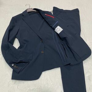 [ ultimate beautiful goods / present ]MEN*S MELROSE men's Melrose suit top and bottom setup Anne navy blue stretch Easy washer Brunei Be 3/2 M