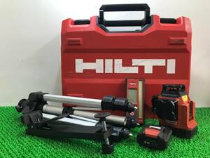 【中古品】HILTI　充電式建設用レーザー　PM30-MGキット　バッテリ1個　受光器PMA31G付き/ITN0X80WYE02