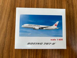 日本航空 JAL 787-8 1/600 ダイキャストモデル　 ボーイング BOEING 飛行機模型 JALUX ジャルックス