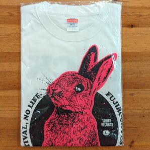 新品 フジロック 21 タワレコ マッドバニー Tシャツ L レッド FUJI ROCK TOWER RECORDS 