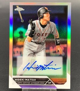 Topps Chrome NPB 2023 松井秀喜 HIDEKI MATSUI 巨人 サインカード サイン入り 銀枠 シルバー [48-1226-E1]☆良品☆