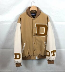 DESCENDANT/ディセンダント VARSITY JACKET/バーシティー ジャケット サイズ:3 212WVDS-JKM01 ベージュ ☆良品☆[661-0226-N1]