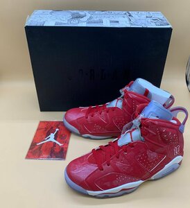 未使用展示品 NIKE ナイキ AIR JORDAN6 RETRO X SLAM DUNK 717302 600 サイズ:27.5cm エアジョーダン スラムダンク [75-0512-O4]