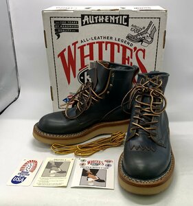 WHITE’S BOOTS 350 CRUISER ホワイツブーツ サイズ:8 1/2 WB042008 ネイビー系 クロムエクセル ☆良品☆[76-0426-E7]