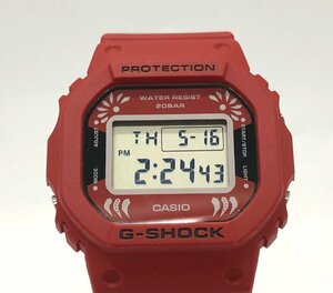CASIO G-SHOCKdaruma номер образца :DW-5600DA THE BLACK EYE PATCH Casio ji- амортизаторы мужской цифровой наручные часы * хорошая вещь *[771-0516-N6]