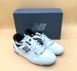 ☆未使用品☆ New Balance/ニューバランス 550 NCL 型番:BB550NCL サイズ:24.5cm ホワイト/ブラック [70-0509-N7]