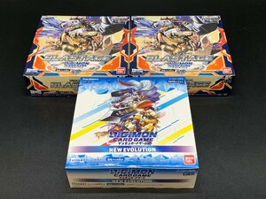 未開封 デジモンカードゲーム ブースターパック ブラストエース BT-14 2BOX / ニューエヴォリューション BT-01 1BOX [41-0517-2E9]☆良品☆