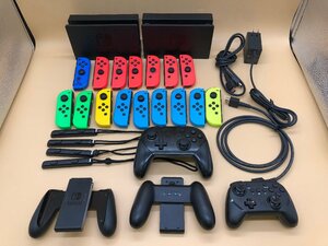1 jpy ~ Nintendo Switch peripherals summarize controller 2 point / Joy navy blue 16 point / other [ Junk * present condition goods ] operation defect / unknown / there is defect etc. [28-T2]