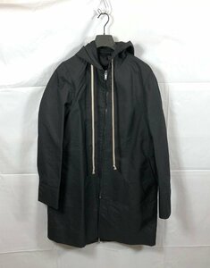 Rick owens/リック オウエンス LOG ZIP CANLAS HOOD RU19S2970-THSEV ブラック ☆良品☆[65-0307-N1]