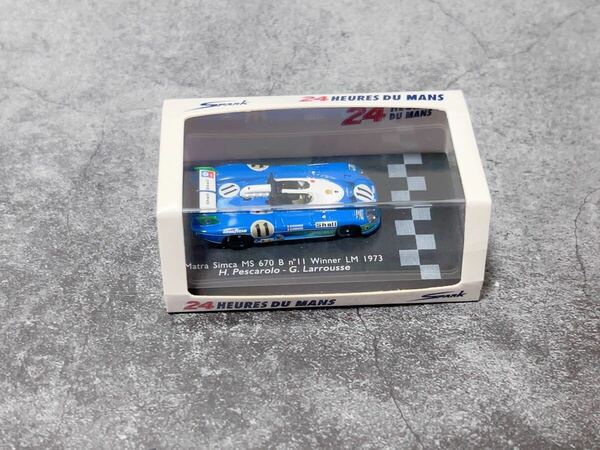 絶版レア★ 1/87 スパーク マトラ シムカ MS670 B Winner LM優勝 1973 #11 SPARK ルマン　関: 1/43 1/64 PMA autoart makeup bbr 京商