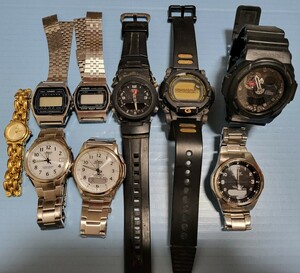 カシオ、 CASIO、 腕時計、 G-SHOCK、ジャンク、9本まとめて