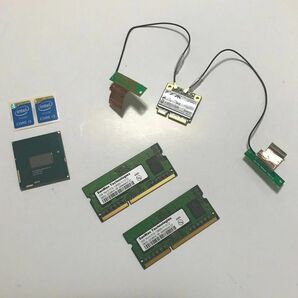 第4世代のCPUを搭載するノートパソコン用のパーツセット / CPU + メモリ + WiFiカード + 内蔵アンテナ 