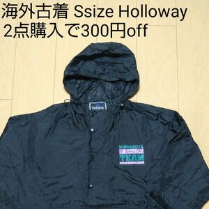 1708 海外古着 アノラック パーカー ナイロン ジャケット S Holloway