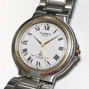 【1円】 時計 SEIKO セイコー CADET カデット 5P31-6C30 QUARTZ クォーツ 3針 ラウンド 腕時計 ウォッチ