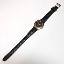 【1円】 時計 GUCCI グッチ 3000L QUARTZ クォーツ アラビアンベゼル アラビア数字 2針 ラウンド ブラック文字盤 黒文字盤 腕時計 ウォッチ_画像3