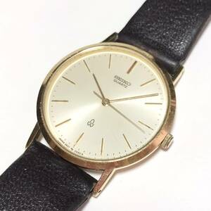 【1円】 時計 SEIKO セイコー 2621-0140 QUARTZ クォーツ 3針 ラウンド ゴールド系 腕時計 ウォッチ ジャンク品扱い