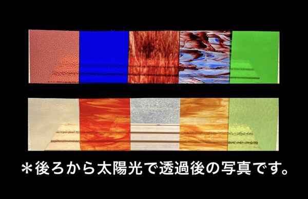 送料込)ステンドグラス用 板ガラス10枚セット・A,グラスパネル,窓向き,ランプ兼用もあり、透明系色,暖色系,背景色,自然系色、25x20cm、材料