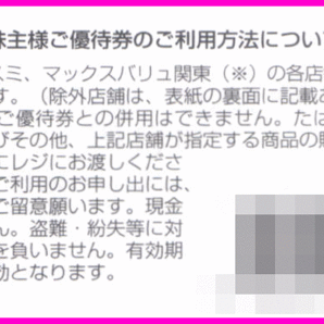 即決◆ユナイテッド・スーパーマーケット・ホールディングス株主優待 100円券×30枚 3000円分×1冊★カスミ Max Valu マルエツ 割引券の画像4