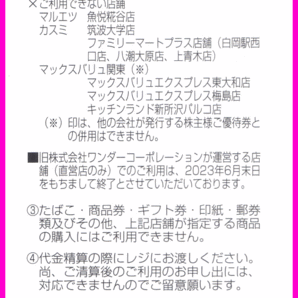 即決◆ユナイテッド・スーパーマーケット・ホールディングス株主優待 100円券×30枚 3000円分×1冊★カスミ Max Valu マルエツ 割引券の画像3