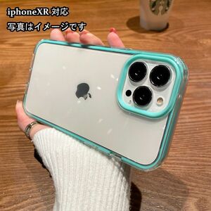 iphoneXRケース カーバー TPU 可愛い　お洒落　韓国　ブルー　軽量 ケース 耐衝撃 高品質354