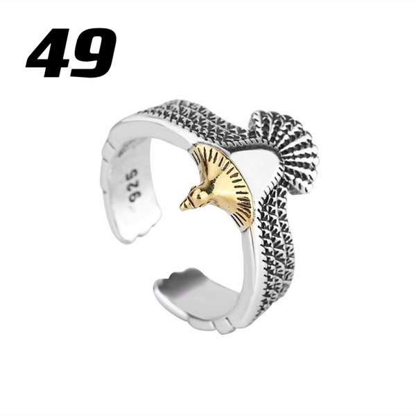 メンズ 指輪 シルバー925 おしゃれ ファッション リング 調整可能 個性的 40