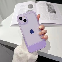 iphone13proケース カーバー スタンド付き　半透明　お洒落　韓国　軽量 ケース 耐衝撃 高品質 紫413_画像10