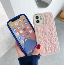 iphone14plusケース カーバー TPU 可愛い　お洒落　熊　　軽量 ケース ピンク1_画像3