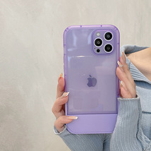 iphone13ケース カーバー スタンド付き　半透明　お洒落　韓国　軽量 ケース 耐衝撃 高品質 紫189_画像6