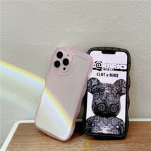 iphone11promaxケース カーバー TPU 可愛い　透明　波型花　お洒落　軽量 ケース 耐衝撃高品質ピンク475_画像3